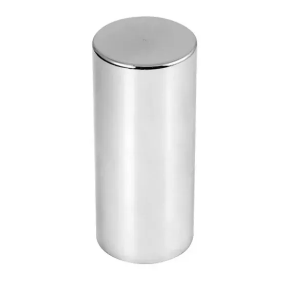 Chrome Cylinder Screw-On Nut Cover 33MM 3-1/2 Inch Height