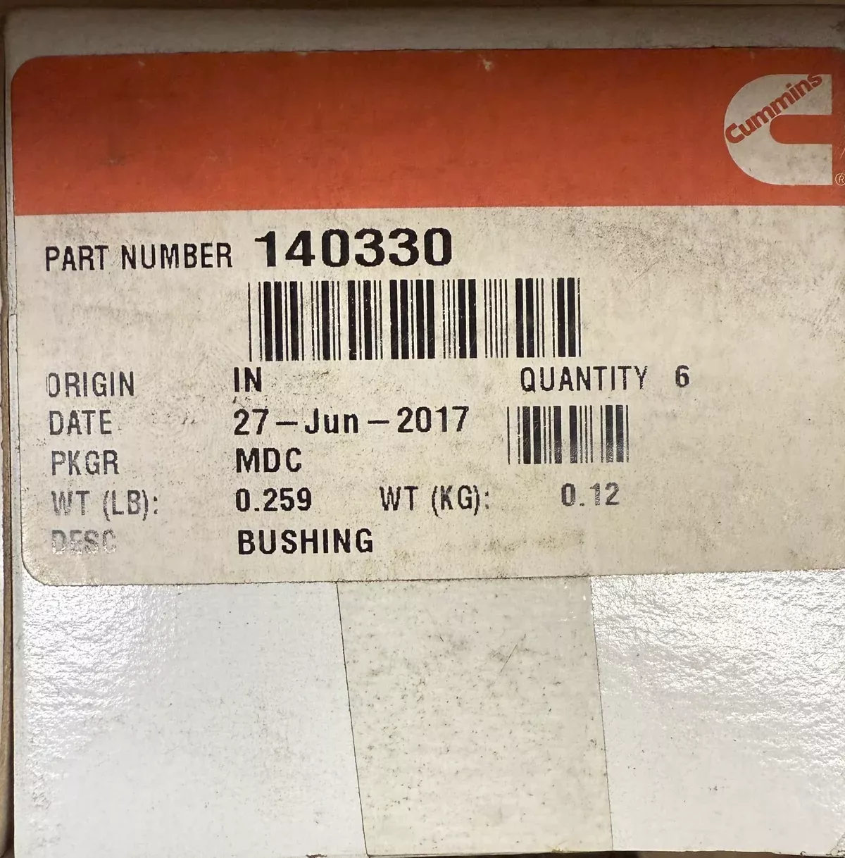 Cummins Bushing 140330