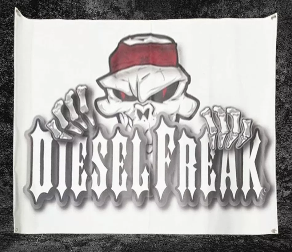 Diesel Freak Peeping Skully Banner