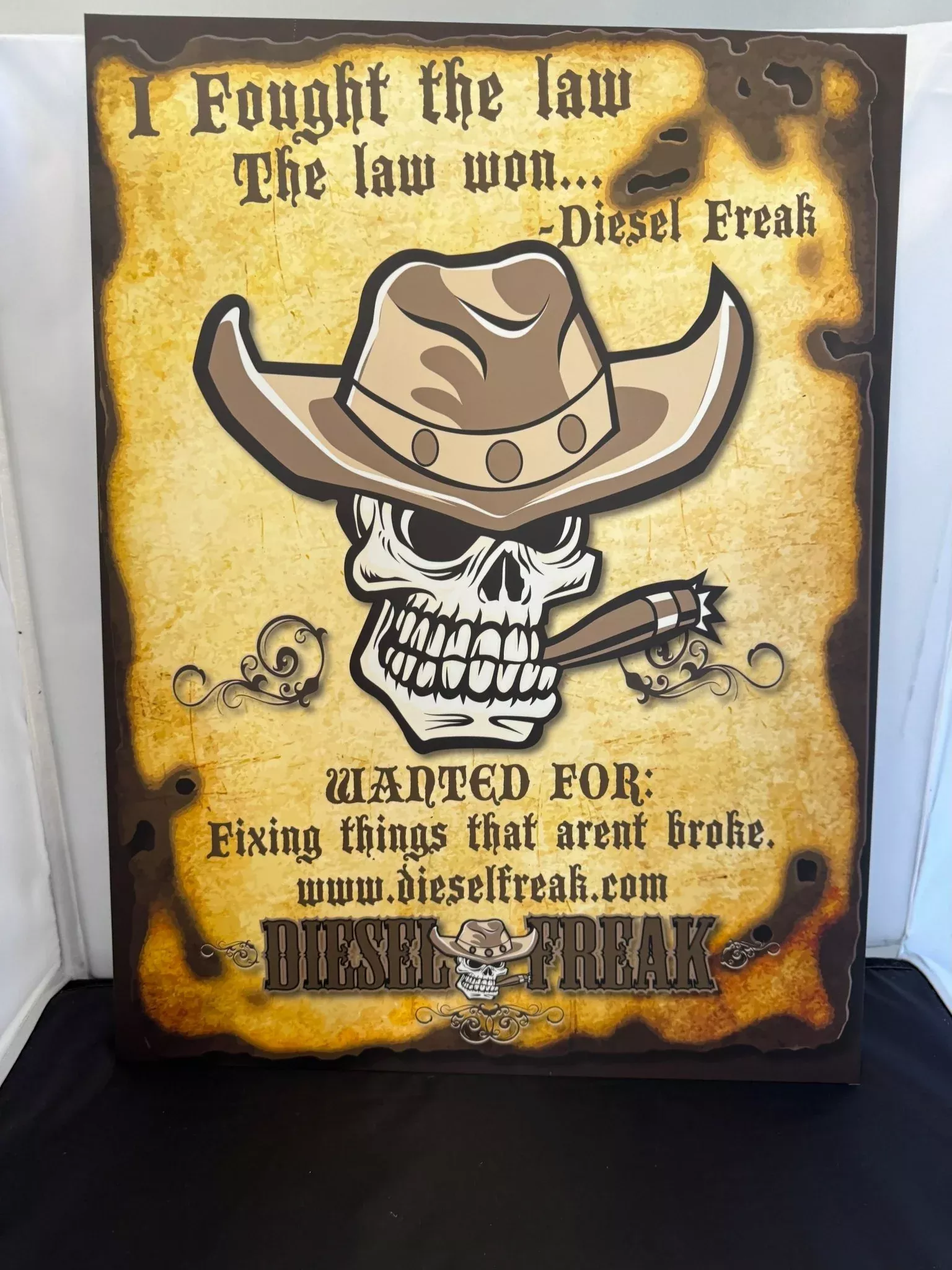 Fought The Law and The law won Metal Sign