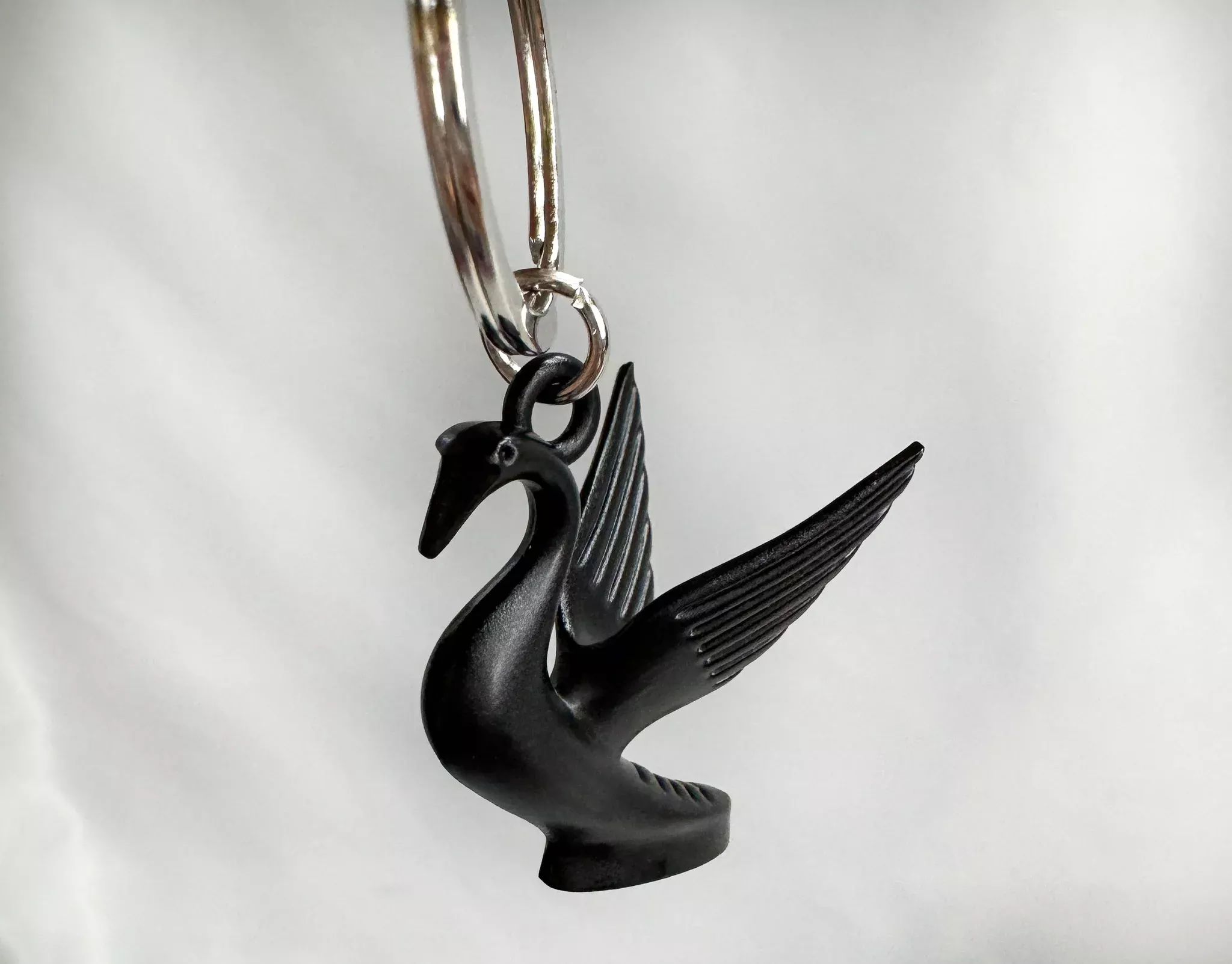 Miniature Swan Key Chain