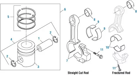 PAI 111683 CUMMINS 3930490 PISTON BODY (1.00MM) (B) (NATURAL GAS)