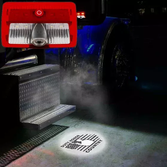 Peterbilt And Kenworth Military Projector LED Door Light