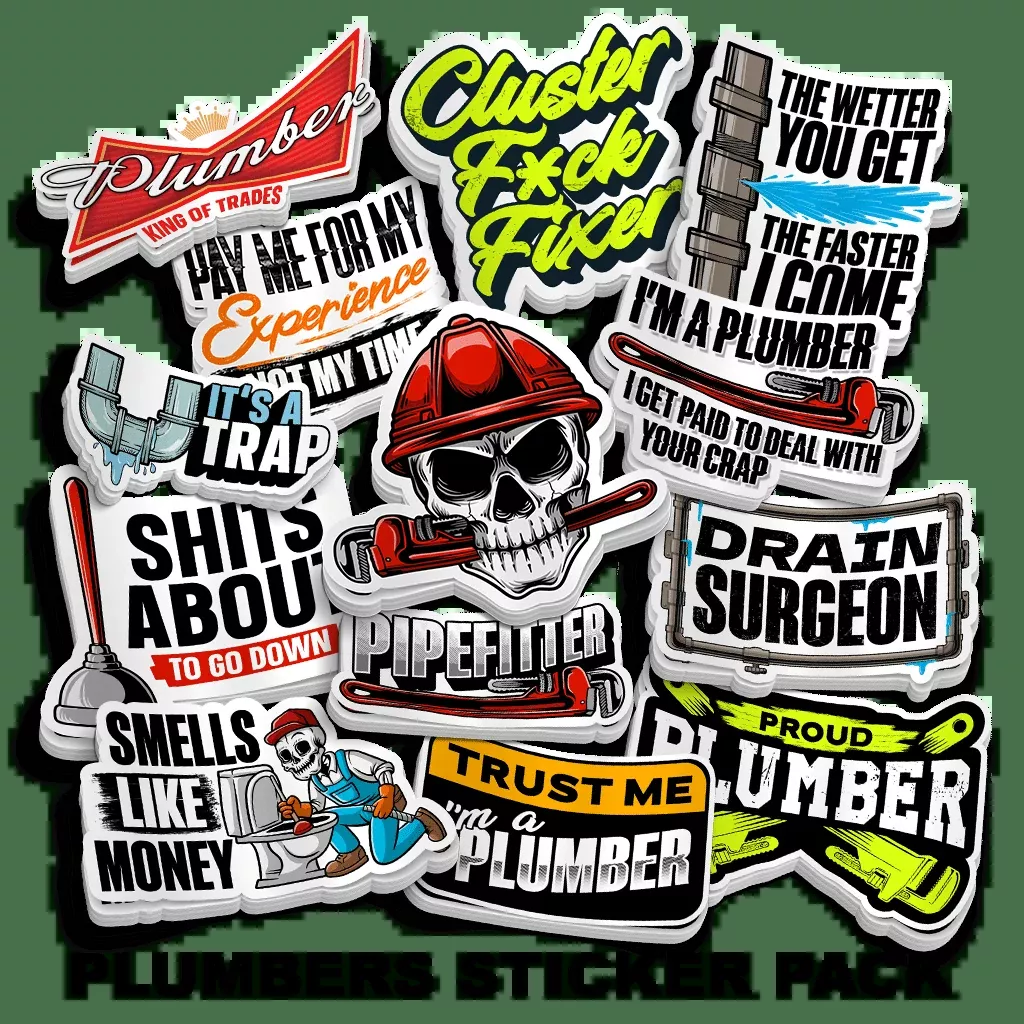 Plumbers Sticker Pack