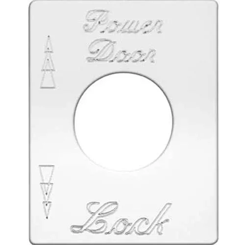 Stainless Steel Power Door Lock Switch Plate