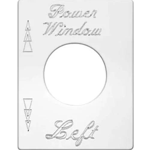 Stainless Steel Power Window Left Switch Plate