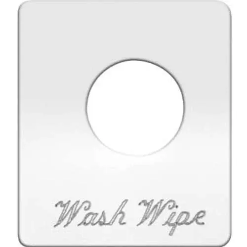 Stainless Steel Wash Wipe Switch Plate