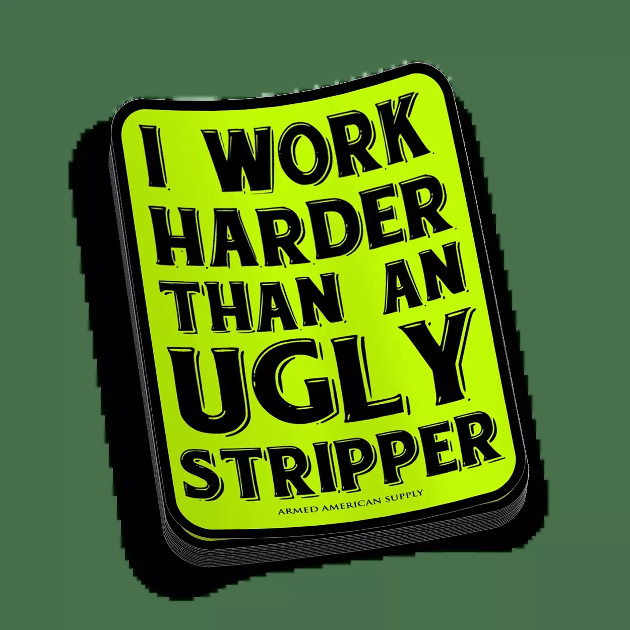 Work Harder Hard Hat Decal